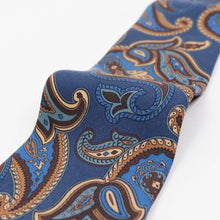 画像をギャラリービューアに読み込む, ROBERT FRASER(ロバートフレイザー)ハンドメイド ペイズリー柄 ネクタイ【ブルー】国内正規品
