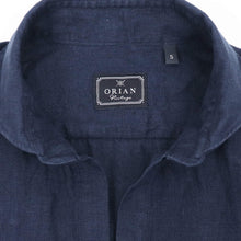 画像をギャラリービューアに読み込む, ORIAN(オリアン)プルオーバー リネンシャツ【ネイビー】国内正規品