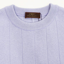画像をギャラリービューアに読み込む, Vandori(ヴァンドリ)針抜き コットンカシミヤ クルーネック ニット【ラベンダー】国内正規品