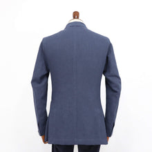 画像をギャラリービューアに読み込む, Errico Formicola(エリコ フォルミコラ)MARCO DP リネンコットン2Bottonジャケット【ネイビー】国内正規品