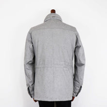 画像をギャラリービューアに読み込む, HERNO(ヘルノ)M65 ストレッチスエード ブルゾン【メランジグレー】国内正規品