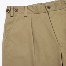 画像をギャラリービューアに読み込む, dotBravo(ドットブラーボ)Inghilterra Militare イギリス軍 プリーツ入り コットン ショート パンツ【ベージュ】国内正規品