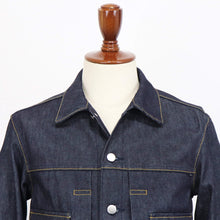 画像をギャラリービューアに読み込む, Jeanik(ジーニック)コットン ワンウォッシュ デニム Gジャン 2ndタイプ【インディゴ】国内正規品