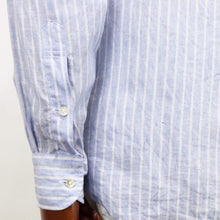 画像をギャラリービューアに読み込む, Giotto(ジオット)ANTONELLA Napoli リネンシャツ【ブルーストライプ】国内正規品