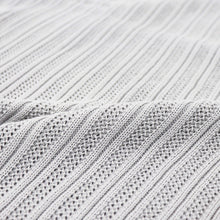 画像をギャラリービューアに読み込む, Vandori(ヴァンドリ)透かし編みコットンニット 半袖シャツカーディガン【アイスグレー】国内正規品