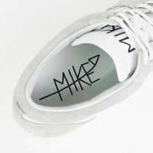 画像をギャラリービューアに読み込む, MIKE(マイク)DON’T DO IT ローカット レースアップ レザースニーカー【ホワイト×グレー】国内正規品