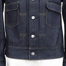 画像をギャラリービューアに読み込む, Jeanik(ジーニック)コットン ワンウォッシュ デニム Gジャン 2ndタイプ【インディゴ】国内正規品