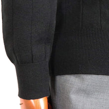 画像をギャラリービューアに読み込む, Vandori(ヴァンドリ)コットンカシミヤ針抜き クルーネックニット【ブラック】国内正規品