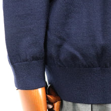 画像をギャラリービューアに読み込む, MOONCASTLE(ムーンキャッスル)12G Merino Wool Cardigan 12ゲージ メリノウール カーディガン【ネイビー】国内正規品