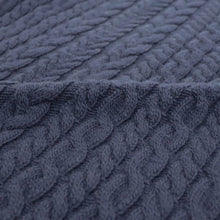 画像をギャラリービューアに読み込む, Vandori(ヴァンドリ)フレンチメリノウール ケーブル編みミドルタートルネック【ネイビー】国内正規品
