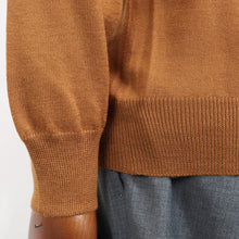 画像をギャラリービューアに読み込む, GRAN SASSO(グランサッソ)12ゲージ ウールモックネックニット ロングスリーブ 長袖【キャメルブラウン】国内正規品
