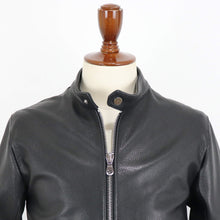 画像をギャラリービューアに読み込む, CINQUANTA(チンクワンタ)STAND COLLAR SINGLE RIDERS スタンドカラー シングル ライダース ジャケット シルバージップ【ブラック】国内正規品