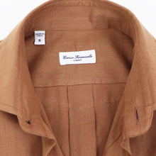 画像をギャラリービューアに読み込む, Errico Formicola(エリコ フォルミコラ)コットン ジャンニシャツ【テラコッタ】国内正規品
