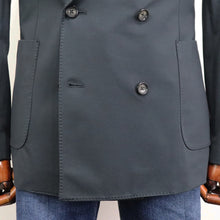 画像をギャラリービューアに読み込む, CIRCOLO 1901(チルコロ 1901)ジャージー素材 ダブルブレストジャケット【ネイビー】国内正規品