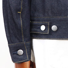 画像をギャラリービューアに読み込む, Jeanik(ジーニック)コットン ワンウォッシュ デニム Gジャン 2ndタイプ【インディゴ】国内正規品