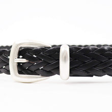 画像をギャラリービューアに読み込む, ALBERTO LUTI(アルべルト ルッティ)カーフレザー メッシュベルト【ブラック】国内正規品