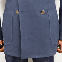 画像をギャラリービューアに読み込む, Errico Formicola(エリコ フォルミコラ)MARCO DP リネンコットン2Bottonジャケット【ネイビー】国内正規品