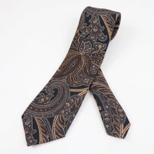 画像をギャラリービューアに読み込む, Stefano Cau(ステファノカウ)ペイズリー柄 ウールタイ【ブラックベース】国内正規品