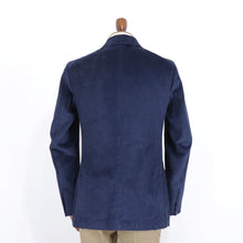 画像をギャラリービューアに読み込む, Errico Formicola(エリコ フォルミコラ)MARCO DP 太畝コーデュロイダブルジャケット【ネイビー】国内正規品
