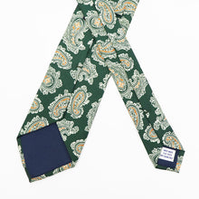 画像をギャラリービューアに読み込む, ROBERT FRASER(ロバートフレイザー)ハンドメイド ペイズリー柄 ネクタイ【グリーン】国内正規品