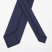 画像をギャラリービューアに読み込む, BRUNO(ブルーノ)スフォデラートトレピエゲ ウールタイ DUGDALE BROTHERS / ダグデールブラザーズ 生地使用 トレピエゲ 三つ折り ウール ネクタイ【ネイビー】正規販売店
