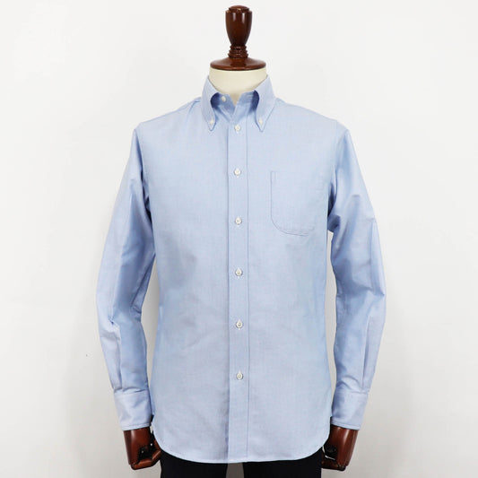 INDIVIDUALIZED SHIRTS(インディヴィジュアライズド シャツ)Giotto 別注 STANDARD FIT スタンダードフィット ボタンダウン コットン オックスフォードシャツ【サックス】国内正規品