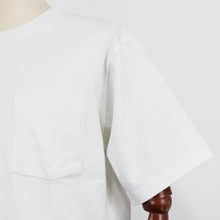 画像をギャラリービューアに読み込む, THE SOLE(ザソール)スビンコットン ポケット付きTシャツ【ホワイト】国内正規品