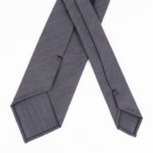 画像をギャラリービューアに読み込む, BRUNO(ブルーノ)スフォデラートトレピエゲ ウールタイ BATEMAN OGDEN ベイトマンオグデン 生地使用 トレピエゲ 三つ折り ウール ネクタイ【ブラウングレー】正規販売店
