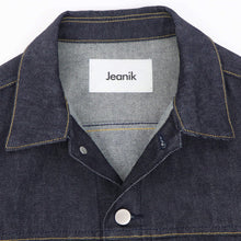 画像をギャラリービューアに読み込む, Jeanik(ジーニック)コットン ワンウォッシュ デニム Gジャン 2ndタイプ【インディゴ】国内正規品