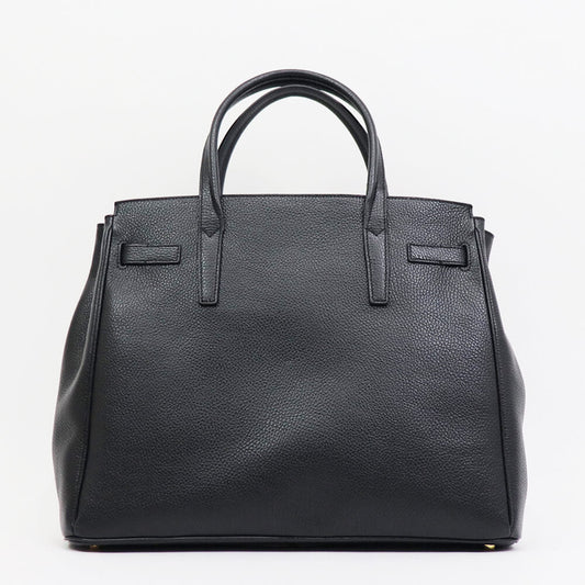 CAVALLERESCO(カヴァレレスコ)シュリンクレザー 被せ付き ボストンバッグ【ブラック×ゴールド】国内正規品