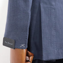 画像をギャラリービューアに読み込む, Errico Formicola(エリコ フォルミコラ)MARCO DP リネンコットン2Bottonジャケット【ネイビー】国内正規品