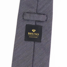 画像をギャラリービューアに読み込む, BRUNO(ブルーノ)スフォデラートトレピエゲ ウールタイ BATEMAN OGDEN ベイトマンオグデン 生地使用 トレピエゲ 三つ折り ウール ネクタイ【ブラウングレー】正規販売店