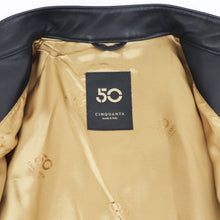 画像をギャラリービューアに読み込む, CINQUANTA(チンクワンタ)STAND COLLAR SINGLE RIDERS スタンドカラー シングル ライダース ジャケット シルバージップ【ブラック】国内正規品