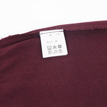 画像をギャラリービューアに読み込む, Vandori(ヴァンドリ)コットン100% ガゼット クルーネックロングスリーブ ニット【ボルドー】国内正規品