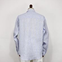 画像をギャラリービューアに読み込む, COLONY CLOTHING(コロニークロージング)ALBINI LINEN POOL SIDE SHIRT アルビニ リネン プールサイド シャツ【ブルーストライプ】国内正規品