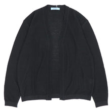 画像をギャラリービューアに読み込む, Blu Bre(ブルブレ)リネンシルク ボタンレスカーディガン【ブラック】国内正規品