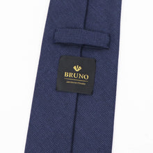 画像をギャラリービューアに読み込む, BRUNO(ブルーノ)スフォデラートトレピエゲ ウールタイ DUGDALE BROTHERS / ダグデールブラザーズ 生地使用 トレピエゲ 三つ折り ウール ネクタイ【ネイビー】正規販売店