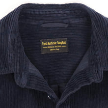 画像をギャラリービューアに読み込む, East Harbour Surplus(イースト ハーバー サープラス)太畝コーデュロイ ワークジャケット カヴァーオール【ネイビー】国内正規品