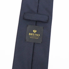 画像をギャラリービューアに読み込む, BRUNO(ブルーノ)スフォデラートトレピエゲ ウールタイ Ermenegildo Zegna エルメネジルド ゼニア 生地使用 トレピエゲ 三つ折り ウール ネクタイ【ネイビー】正規販売店