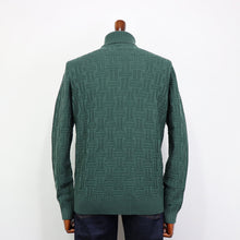画像をギャラリービューアに読み込む, Drumohr(ドルモア)ニット タートルネック メリノウール 長袖 柄物【グリーン】国内正規品