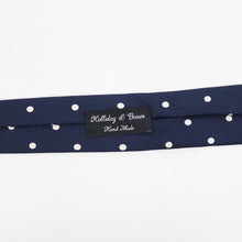 画像をギャラリービューアに読み込む, HOLLIDAY&BROWN(ホリデーアンドブラウン)ハンドメイド シルク タイ【ネイビー】国内正規品