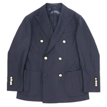 画像をギャラリービューアに読み込む, Giotto(ジオット)ダブルブレストジャケット ホップサック【ネイビー】国内正規品