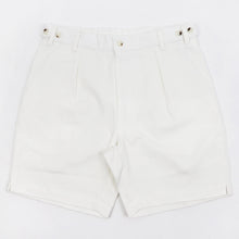 画像をギャラリービューアに読み込む, dotBravo(ドットブラーボ)Inghilterra Militare イギリス軍 プリーツ入り コットン ショート パンツ【ホワイト】国内正規品