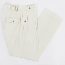 画像をギャラリービューアに読み込む, Tangent(タンジェント)CHARLES シャルル TAN04° ハードツイストツイル コットンパンツ【ホワイト】国内正規品