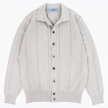 画像をギャラリービューアに読み込む, Blu Bre(ブルブレ)針抜き シャツカーディガンニット【SILVER GREY】国内正規品