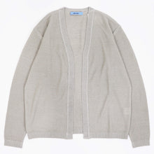画像をギャラリービューアに読み込む, Blu Bre(ブルブレ)リネンシルク ボタンレスカーディガン【シルバー】国内正規品