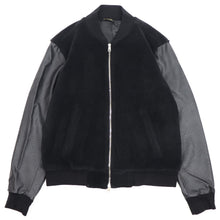 画像をギャラリービューアに読み込む, giabsarchivio(ジャブスアルキヴィオ)BARDI / バルディ MA-1 シンセティックレザー×ボアフリース【ブラック】国内正規品