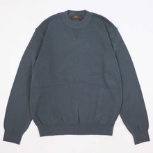 画像をギャラリービューアに読み込む, Vandori(ヴァンドリ)コットン100% ガゼット クルーネックロングスリーブ ニット【ミディアムグレー】国内正規品