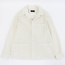 画像をギャラリービューアに読み込む, East Harbour Surplus(イースト ハーバー サープラス)太畝コーデュロイ ワークジャケット カヴァーオール【オフホワイト】国内正規品