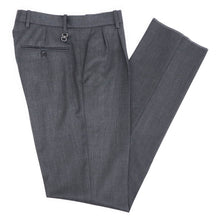 画像をギャラリービューアに読み込む, ORTELO(オルテロ)HOLLEBECK 2プリーツ ウールパンツ【チャコールグレー】国内正規品
